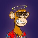 monkey, halo, cartoon